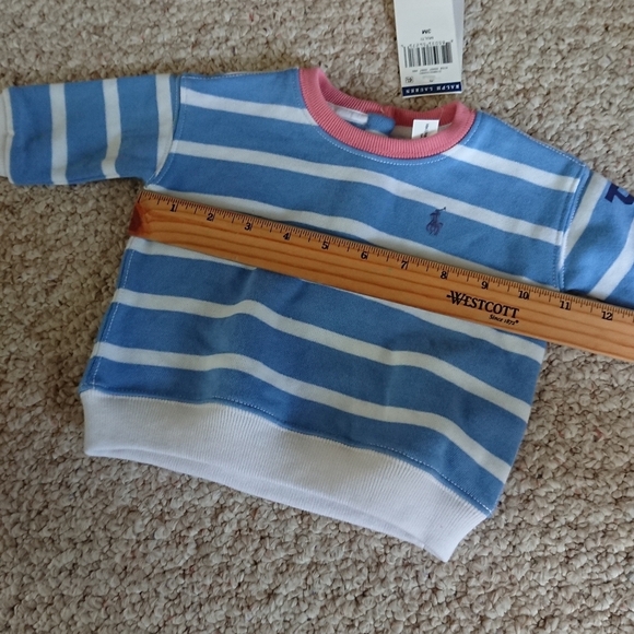 New With Tags RALPH LAUREN Baby Crewneck Sweatshirts 3M - Picture 14 of 15
